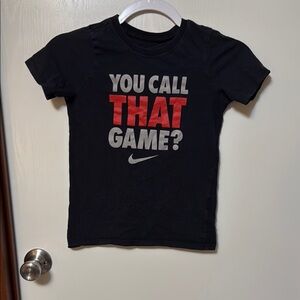 Nike Boy’s Black and Red Graphic T-Shirt Size XS